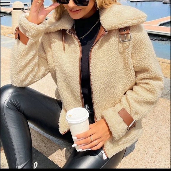 Teddy coat zip up - Picture 2 of 6